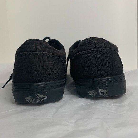 Vans Black Casual Shoes Sneakers Size 7.5 - Picture 4 of 4